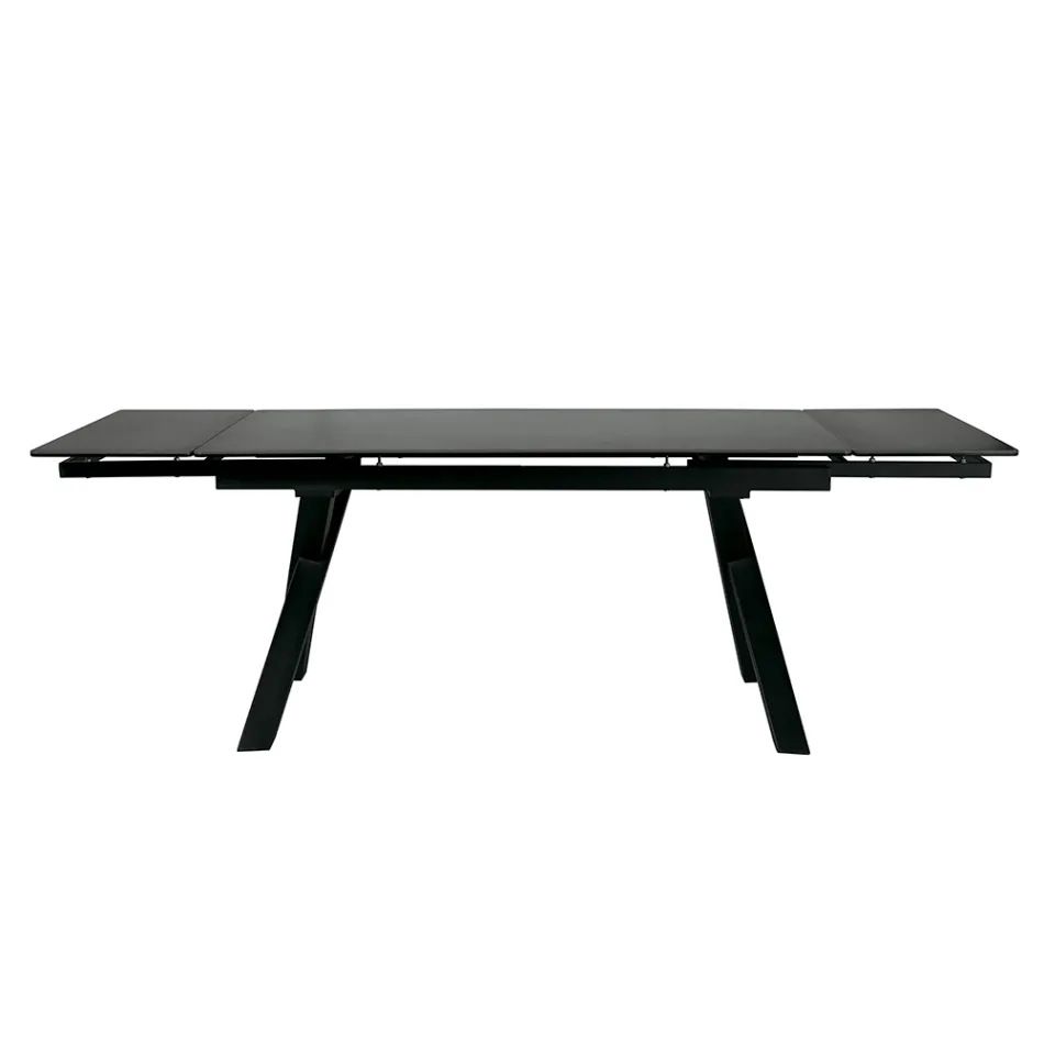 Tavolo Allungabile 160/240x90 cm Realizzato in Vetro Ceramica - Master Viadurini