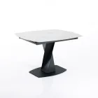 Tavolo Allungabile a 165 cm in Metallo e Ceramica - Boccanera Viadurini