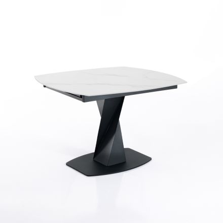 Tavolo Allungabile a 165 cm in Metallo e Ceramica - Boccanera Viadurini