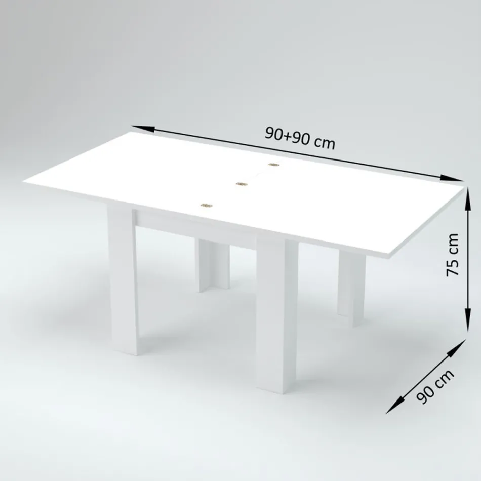Tavolo Allungabile a 180 cm in Legno Sostenibile - Perro Viadurini