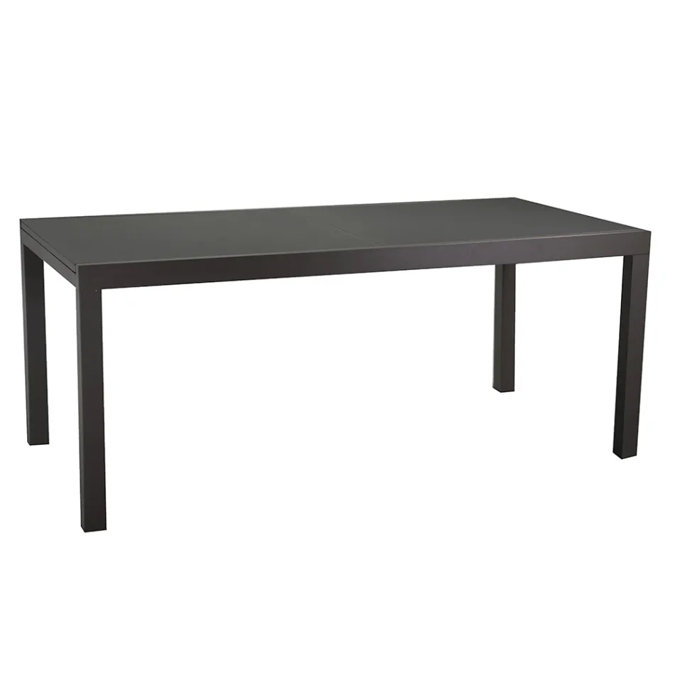 Tavolo Allungabile a 180 cm o 220 cm con Piano in Vetro Temprato - Cartellina Viadurini
