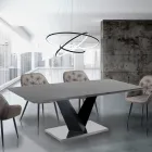 Tavolo Allungabile a 200 cm in MDF Cemento - Olmio Viadurini