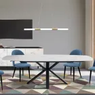Tavolo Allungabile a 210 cm in Acciaio e Ceramica - Bavosa Viadurini