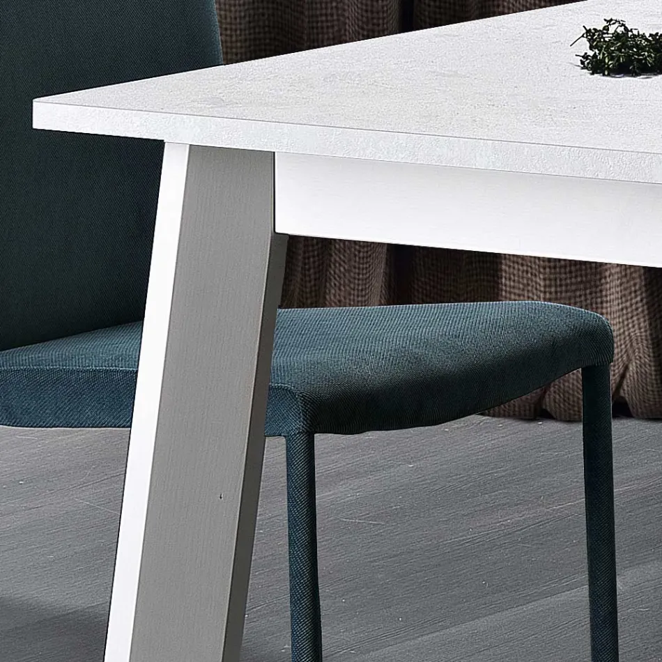 Tavolo Allungabile a 220 cm in Faggio e Melaminico Made in Italy - Toles Viadurini