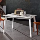 Tavolo Allungabile a 220 cm in Faggio e Melaminico Made in Italy - Toles Viadurini