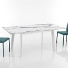 Tavolo Allungabile a 220 cm in Faggio e Melaminico Made in Italy - Toles Viadurini