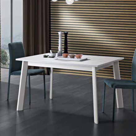 Tavolo Allungabile a 220 cm in Faggio e Melaminico Made in Italy - Toles Viadurini