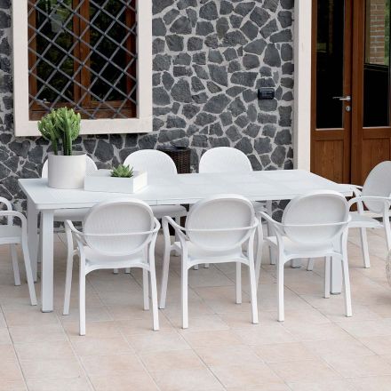 Tavolo Allungabile a 220 cm in Polipropilene e Alluminio - Pillow Viadurini