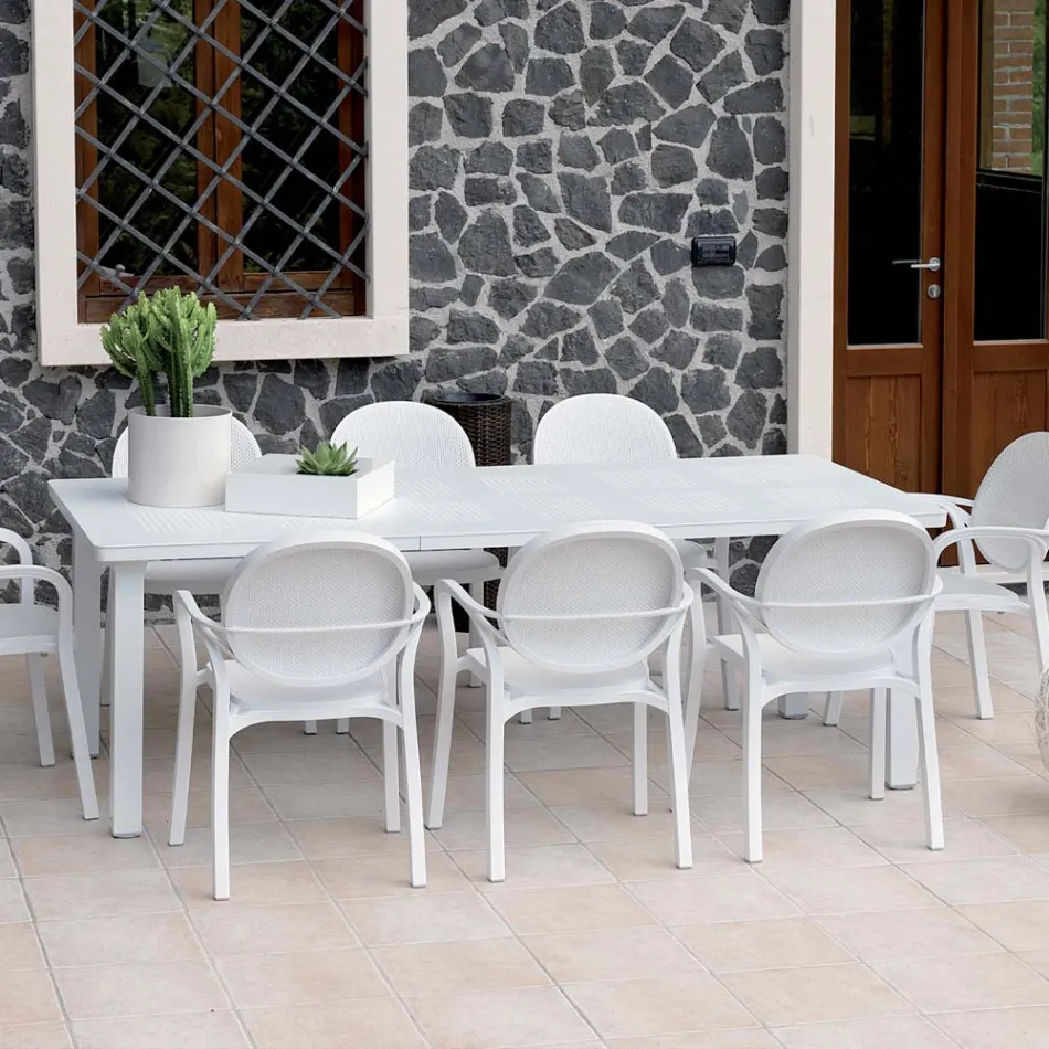 Tavolo Allungabile a 220 cm in Polipropilene e Alluminio - Pillow Viadurini