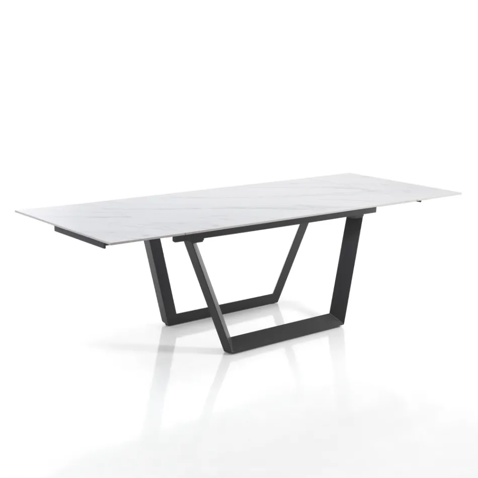 Tavolo Allungabile a 240 cm in Acciaio Grigio - Bonito Viadurini