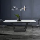 Tavolo Allungabile a 240 cm in Acciaio Grigio - Bonito Viadurini