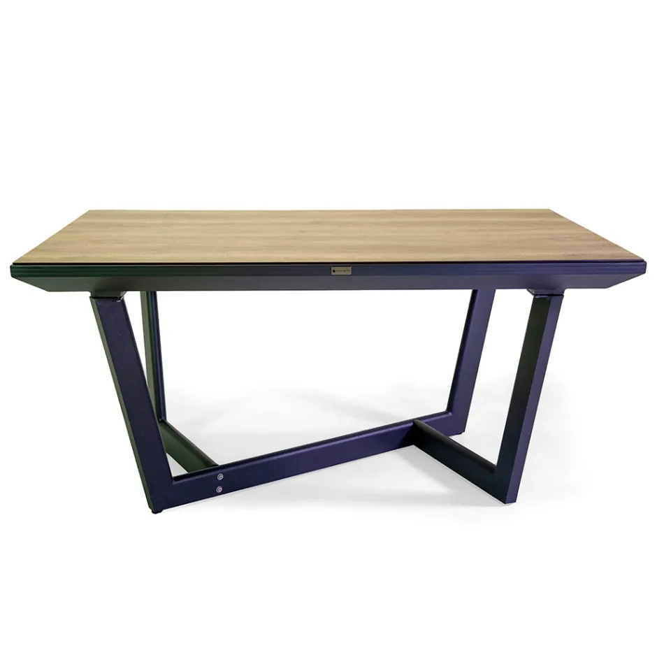Tavolo Allungabile a 240 cm in Alluminio con Piano in HPL - Righello Viadurini