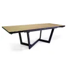 Tavolo Allungabile a 240 cm in Alluminio con Piano in HPL - Righello Viadurini