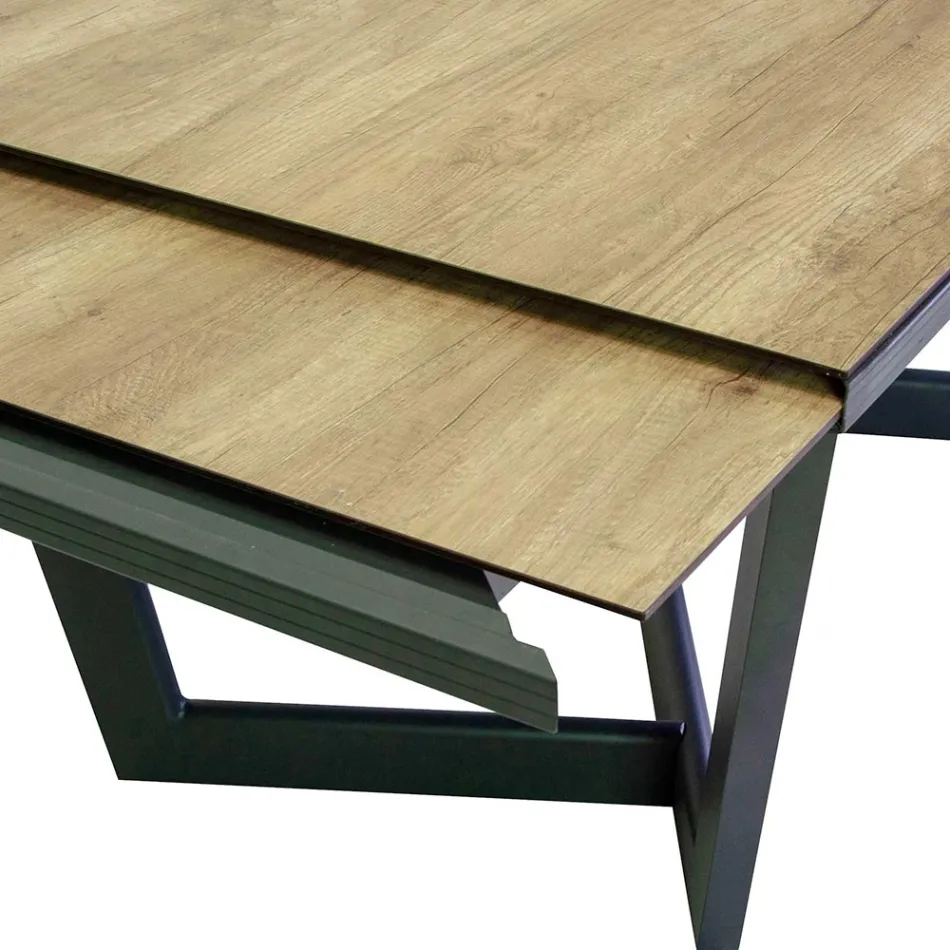 Tavolo Allungabile a 240 cm in Alluminio con Piano in HPL - Righello Viadurini