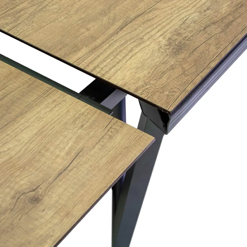 Tavolo Allungabile a 240 cm in Alluminio con Piano in HPL - Righello Viadurini
