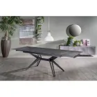 Tavolo Allungabile a 240 cm in Ceramica e Metallo - Bouquet Viadurini