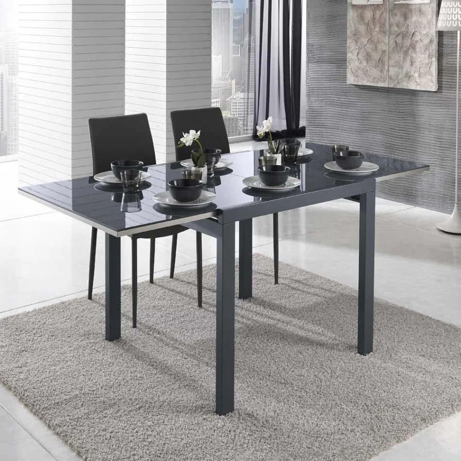 Tavolo Allungabile a 240 cm in Legno Laccato Design Made in Italy - Jacobs Viadurini