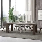 Tavolo Allungabile a 246 cm in Microparticelle di Legno Made in Italy - Albero Viadurini