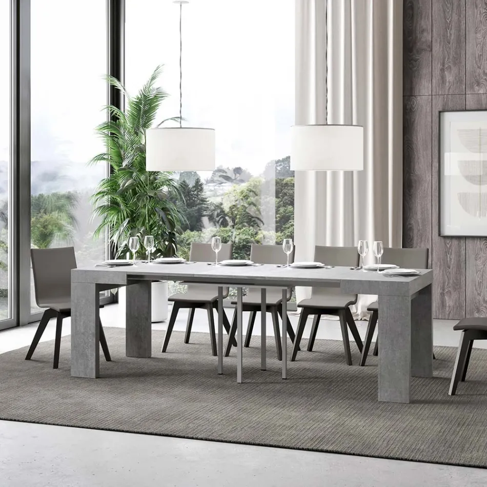 Tavolo Allungabile a 246 cm in Microparticelle di Legno Made in Italy - Albero Viadurini