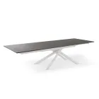 Tavolo Allungabile a 270 cm con Piano in HPL e Base in Alluminio - Cerca Viadurini