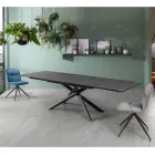 Tavolo Allungabile a 270 cm con Piano in HPL e Base in Alluminio - Cerca Viadurini