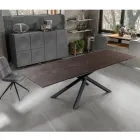 Tavolo Allungabile a 270 cm con Piano in HPL e Base in Alluminio - Cerca Viadurini