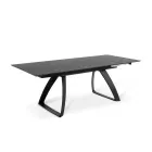 Tavolo Allungabile a 270 cm con Piano in HPL e Base in Alluminio - Villongo Viadurini