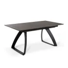 Tavolo Allungabile a 270 cm con Piano in HPL e Base in Alluminio - Villongo Viadurini