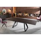 Tavolo Allungabile a 270 cm con Piano in HPL e Base in Alluminio - Villongo Viadurini