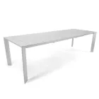 Tavolo Allungabile a 281 cm in Alluminio con Piano a Doghe - Specifico Viadurini