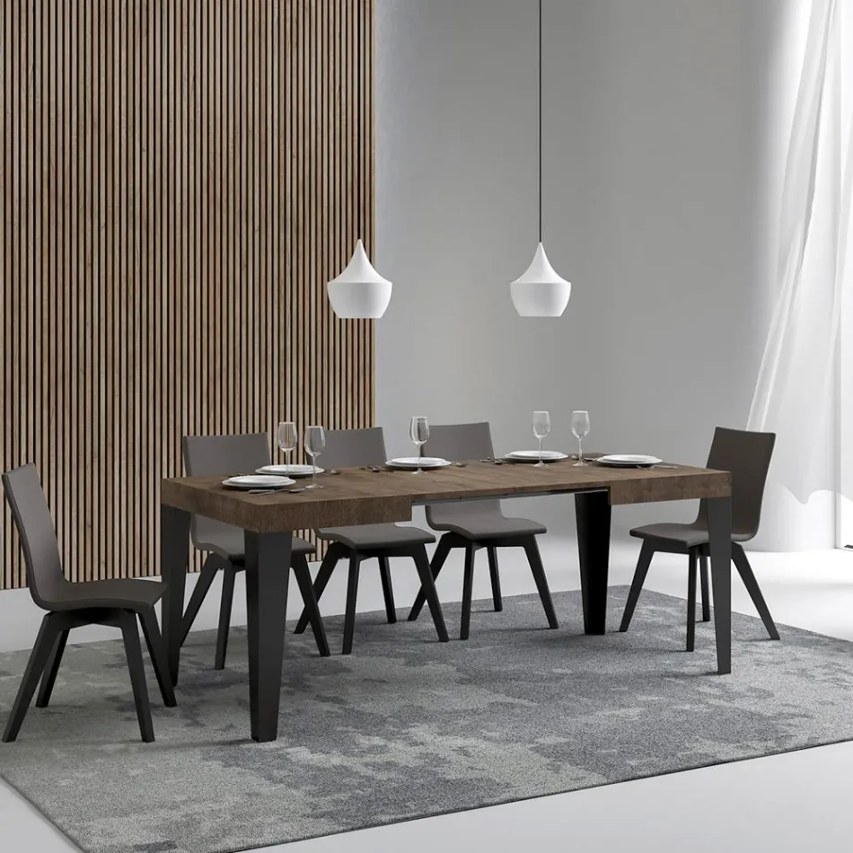 Tavolo Allungabile a 284 cm in Diverse Misure e Finiture Made in Italy - Spiaggia Viadurini