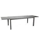 Tavolo Allungabile a 300 cm in Alluminio con Inserto in HPL - Righello Viadurini