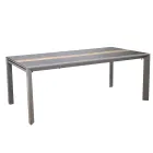 Tavolo Allungabile a 300 cm in Alluminio con Inserto in HPL - Righello Viadurini