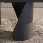 Tavolo Allungabile a 300 cm in Metallo e Piano in Pietra Sinterizzata - Taviria Viadurini
