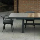 Tavolo Allungabile a 303 cm in Alluminio con Piano in HPL - Righello Viadurini