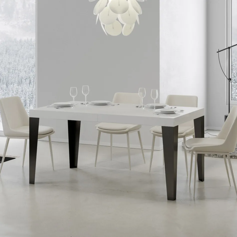 Tavolo Allungabile a 440 cm in Diverse Misure e Finiture Made in Italy - Spiaggia Viadurini