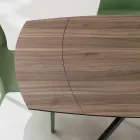 Tavolo Allungabile a Botte in HPL Stratificato di Diverse Finiture - Incontro Viadurini