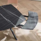 Tavolo Allungabile a Botte in HPL Stratificato di Diverse Finiture - Incontro Viadurini