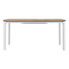 Tavolo Allungabile a Farfalla a 210 cm in Alluminio e Piano in Teak - Incanto Viadurini