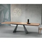 Tavolo Allungabile con Allunga Centrale in Laminato - Aperol Viadurini