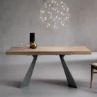Tavolo Allungabile con Allunga Centrale in Laminato - Aperol Viadurini