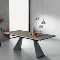 Tavolo Allungabile con Allunga Laterale in Legno Impiallacciato - Aperol