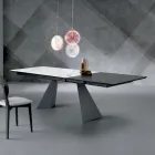 Tavolo Allungabile con Allunga Laterale in Vetroceramica - Aperol Viadurini
