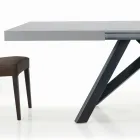 Tavolo Allungabile con Apertura Centrale Sincronizzata in Laminato - Settimmio  Viadurini