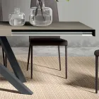 Tavolo Allungabile con Apertura Laterale Sincronizzata in Melaminico - Settimmio  Viadurini