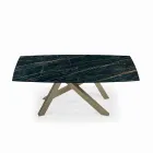 Tavolo Allungabile con Base e Piano in Diverse Finiture Made in Italy - Settimmio Viadurini
