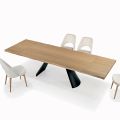 Tavolo Allungabile con Bordo Scortecciato Irregolare Made in Italy - Occhiali