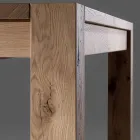 Tavolo Allungabile con Gambe e Piano Impiallacciati Made in Italy - Tash Viadurini