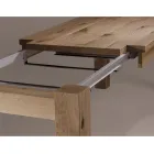 Tavolo Allungabile con Gambe e Piano Impiallacciati Made in Italy - Tash Viadurini