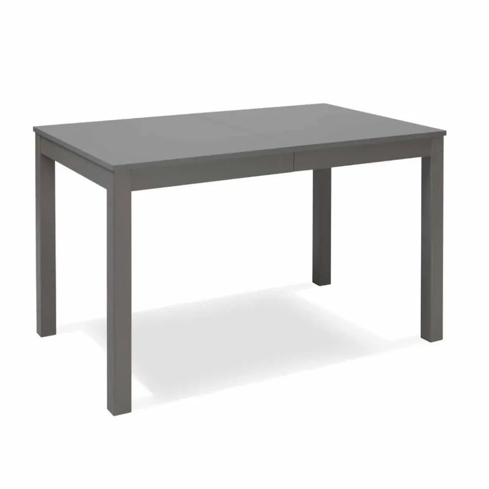 Tavolo allungabile con gambe in legno di faggio,L130/210xP80cm,Denisio Viadurini
